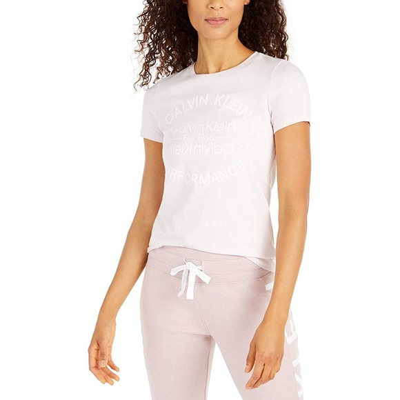 Calvin Klein Performance Pink T-Shirt Large NEW - Picture 2 of 3